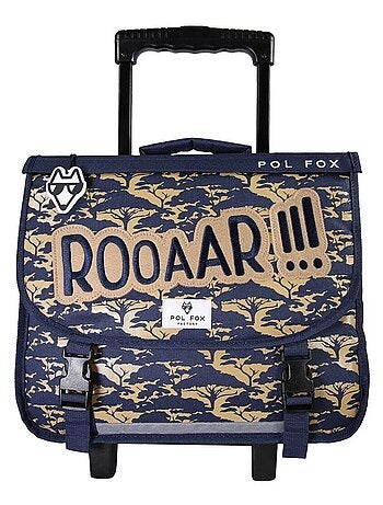 Cartable à roulettes 38 cm POL FOX LION