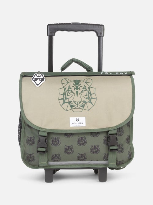 CARTABLE A ROULETTES 38 CM POL FOX TIGER - Kiabi