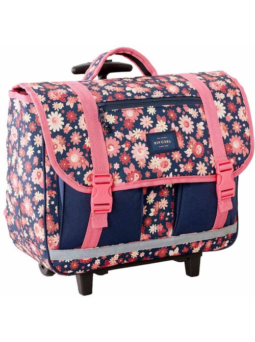 Cartable à roulettes 38 cm pour filles avec bandes réfléchissantes – Rip Curl - Kiabi