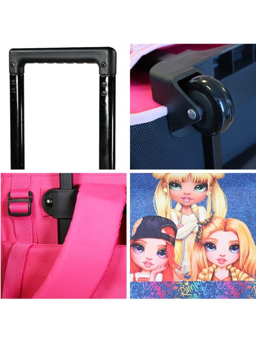 Cartable à roulettes 38 cm Rainbow High Multicolore - Kiabi