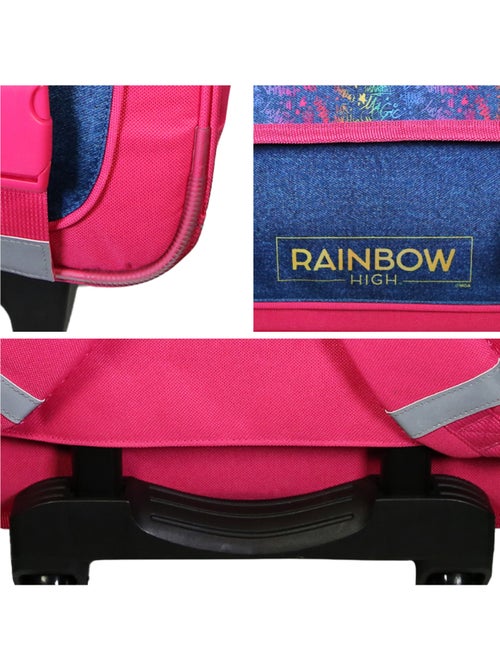 Cartable à roulettes 38 cm Rainbow High Multicolore - Kiabi