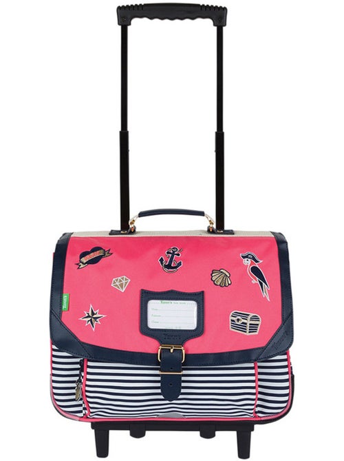 Cartable à roulettes 38 cm Tann's Enora Les Fantaisies 2 compartiments - Kiabi