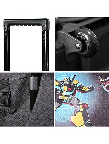 Cartable à roulettes 38 cm Transformers Noir