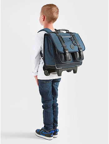 Cartable à roulettes 38cm Caméléon Vintage avec 2 compartiments - CP/CE1/CE2