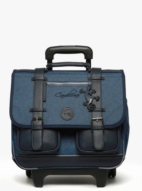 Cartable à roulettes 38cm Caméléon Vintage avec 2 compartiments - CP/CE1/CE2 - Kiabi