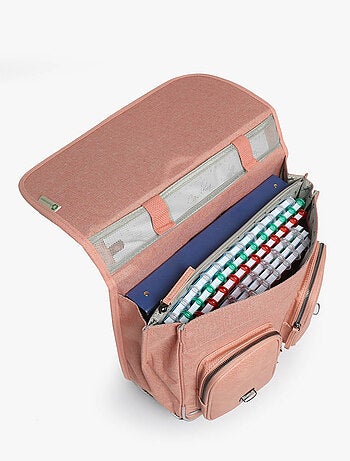 Cartable à roulettes 38cm Caméléon Vintage avec 2 compartiments - CP/CE1/CE2