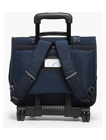 Cartable à roulettes 38cm Caméléon Vintage Fantasy avec 2 compartiments - CP/CE1/CE2