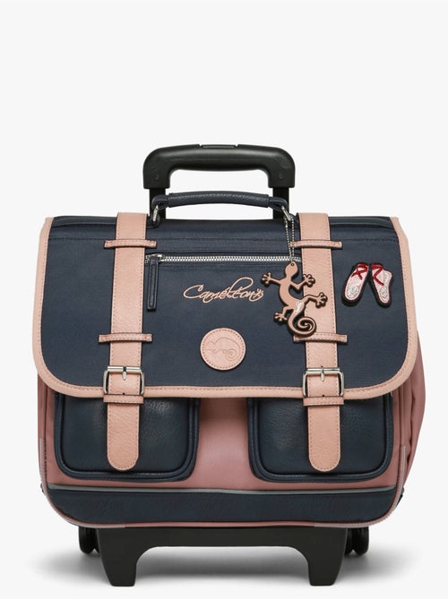 Cartable à roulettes 38cm Caméléon Vintage Fantasy avec 2 compartiments - CP/CE1/CE2 - Kiabi Cartable à roulettes 38cm Caméléon Vintage Fantasy avec 2 compartiments - CP/CE1/CE2 - Kiabi