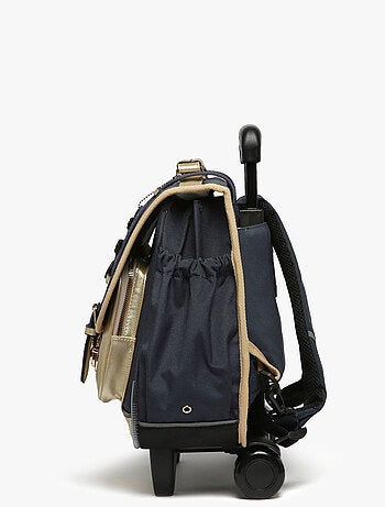 Cartable à roulettes 38cm Caméléon Vintage Fantasy avec 2 compartiments - CP/CE1/CE2