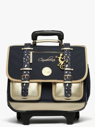 Cartable à roulettes 38cm Caméléon Vintage Fantasy avec 2 compartiments - CP/CE1/CE2