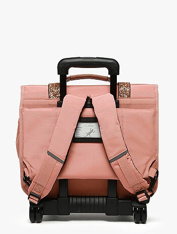 Cartable à roulettes 38cm Caméléon Vintage Fantasy avec 2 compartiments - CP/CE1/CE2