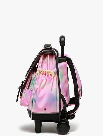 Cartable à roulettes 38cm Caméléon Vintage Fantasy avec 2 compartiments - CP/CE1/CE2