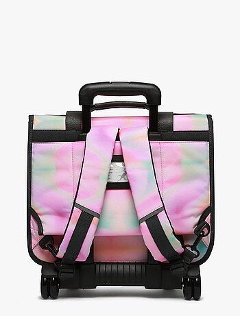 Cartable à roulettes 38cm Caméléon Vintage Fantasy avec 2 compartiments - CP/CE1/CE2