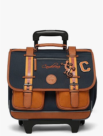 Cartable à roulettes 38cm Caméléon Vintage Urban avec 2 compartiments - CP/CE1/CE2