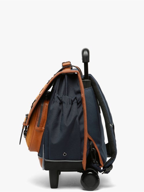 Cartable à roulettes 38cm Caméléon Vintage Urban avec 2 compartiments - CP/CE1/CE2 - Kiabi