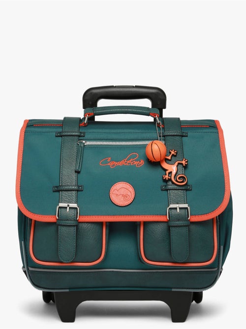 Cartable à roulettes 38cm Caméléon Vintage Urban avec 2 compartiments - CP/CE1/CE2 - Kiabi