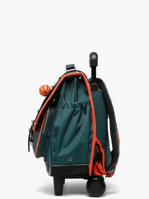 Cartable à roulettes 38cm Caméléon Vintage Urban avec 2 compartiments - CP/CE1/CE2 - Kiabi