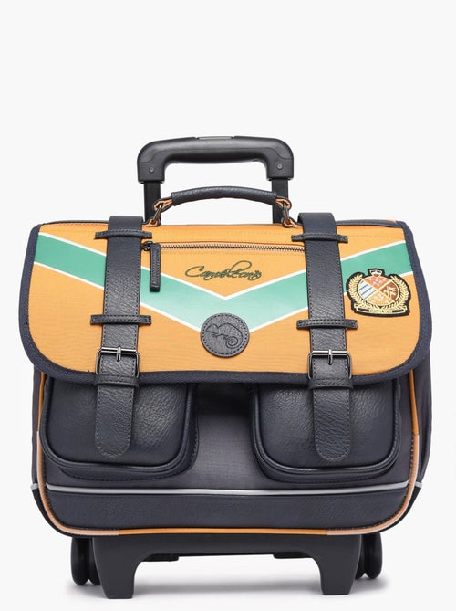 Cartable à roulettes 38cm Caméléon Vintage Urban avec 2 compartiments - CP/CE1/CE2 - Kiabi