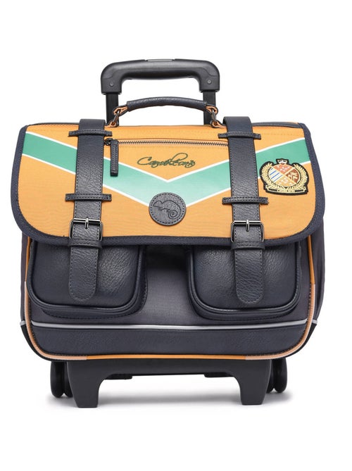 Cartable à roulettes 38cm Caméléon Vintage Urban avec 2 compartiments - CP/CE1/CE2 - Kiabi