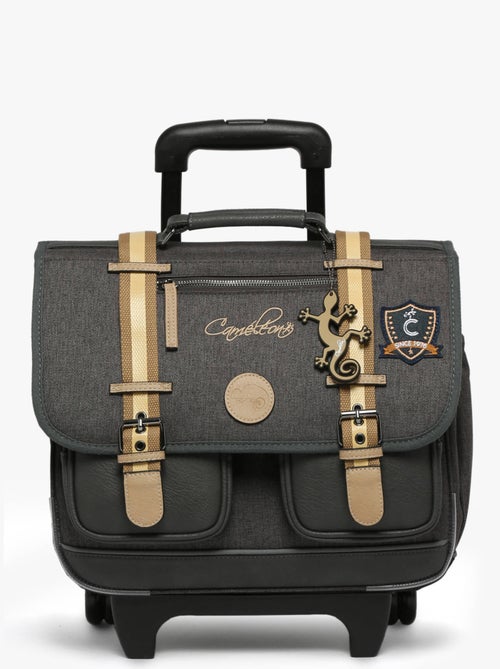 Cartable à roulettes 38cm Caméléon Vintage Urban avec 2 compartiments - CP/CE1/CE2 - Kiabi