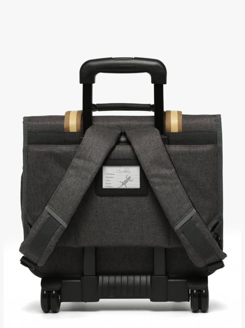 Cartable à roulettes 38cm Caméléon Vintage Urban avec 2 compartiments - CP/CE1/CE2 - Kiabi