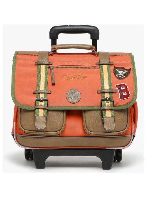 Cartable à roulettes 38cm Caméléon Vintage Urban avec 2 compartiments - CP/CE1/CE2 - Kiabi