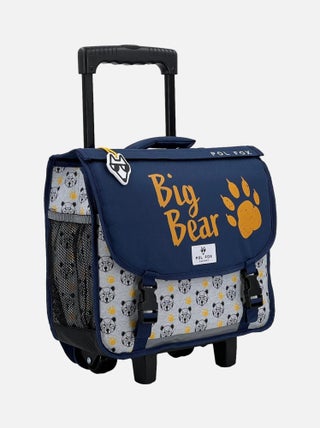 CARTABLE A ROULETTES 38CM POL FOX BEAR