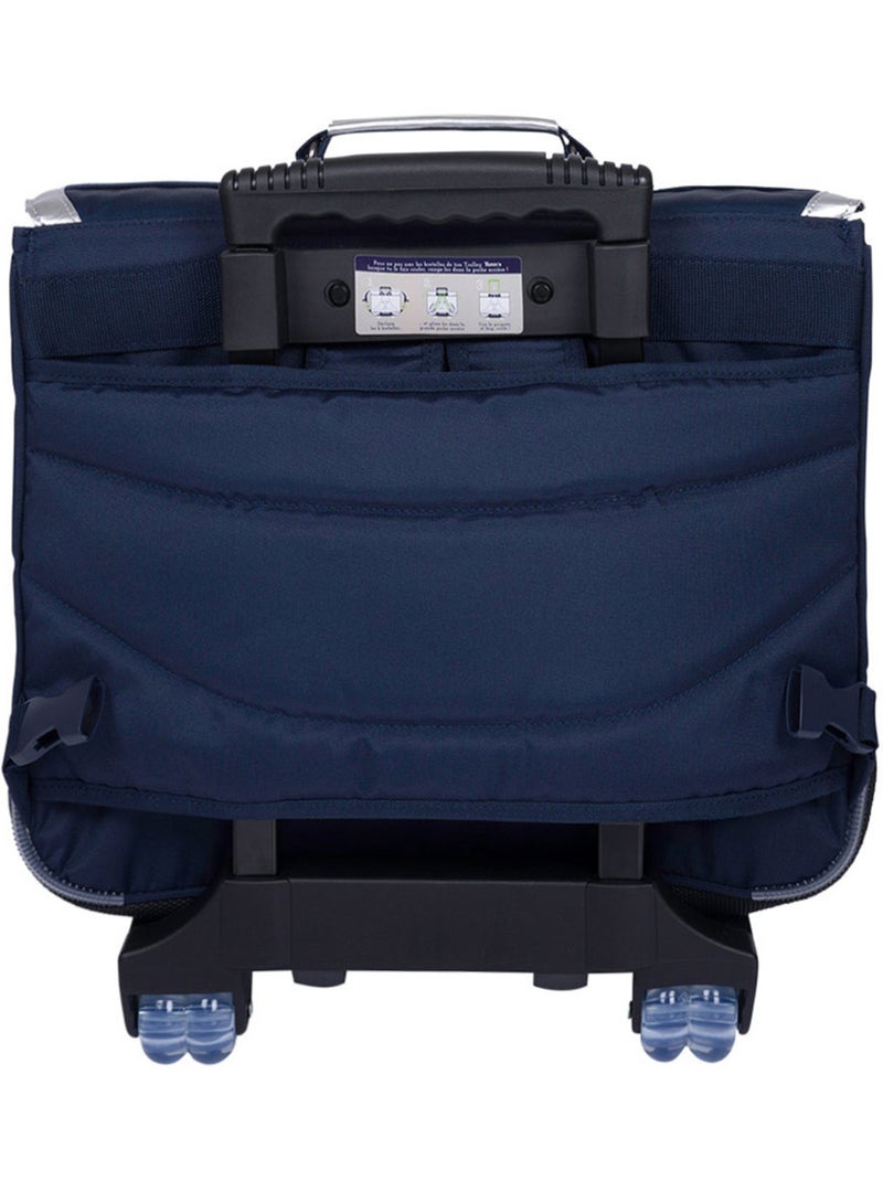 Cartable à roulettes – 41 CM - Collection Scolaire 2027 – Tann's Bleu Multicolore - Kiabi