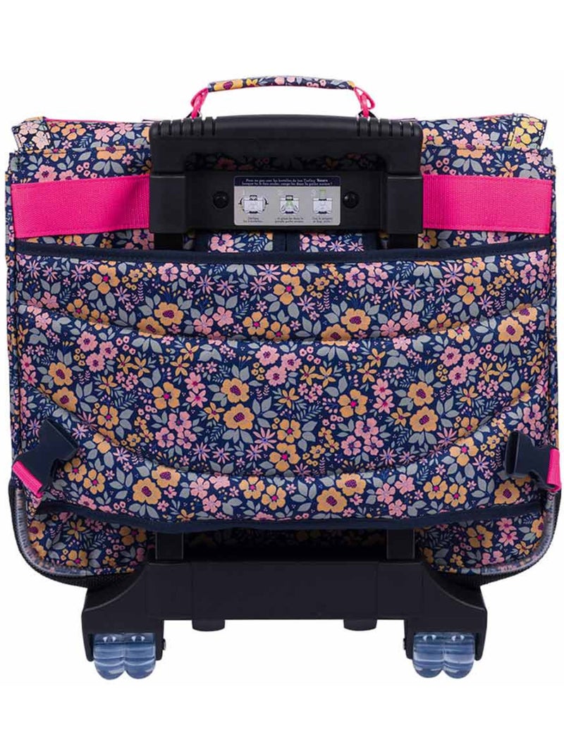 Cartable à roulettes – 41 CM - Collection Scolaire 2027 – Tann's Violet/Rose - Kiabi