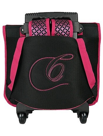 Cartable à roulettes Cybel Cheval Licorne 38cm Rose