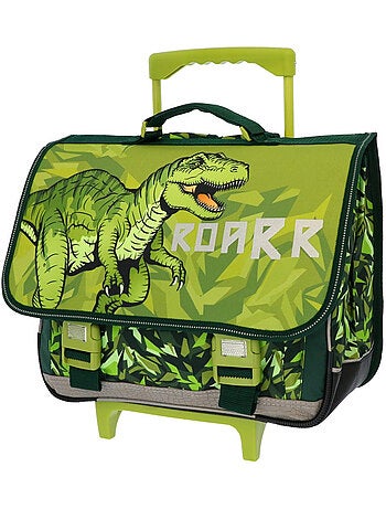 Cartable à Roulettes Dinosaure ROARR 41 CM - Trolley Scolaire Enfant