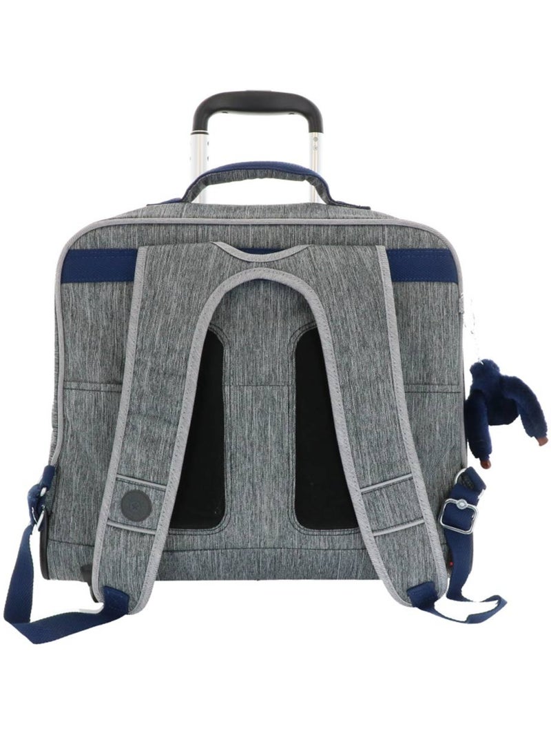 Cartable à roulettes effet denim Kipling Gris - Kiabi