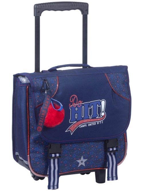 Cartable à roulettes en tissu imperméable motif étoiles Camps Hit 38 CM - Kiabi