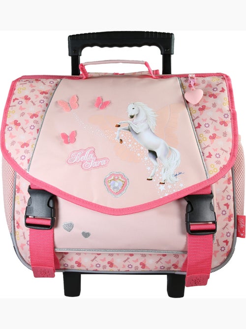 Cartable à roulettes fille 38 cm 2 compartiments BELLA SARRA rose - Kiabi Cartable à roulettes fille 38 cm 2 compartiments BELLA SARRA rose - Kiabi