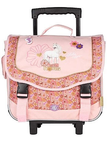 Cartable à roulettes fille BELLA SARA Dream Flowers