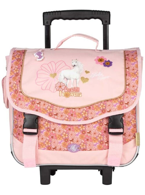 Cartable à roulettes fille BELLA SARA Dream Flowers - Kiabi