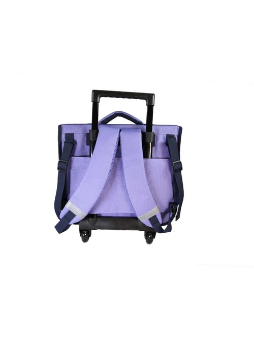 Cartable à roulettes fille Lili Lou 38 cm violet et rose 2 compartiments - Kiabi Cartable à roulettes fille Lili Lou 38 cm violet et rose 2 compartiments - Kiabi