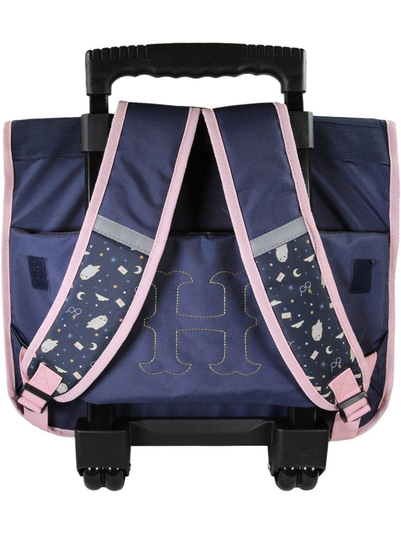 Cartable à roulettes 'Harry Potter' – Wizarding World – 38 cm Bleu Rose - Kiabi