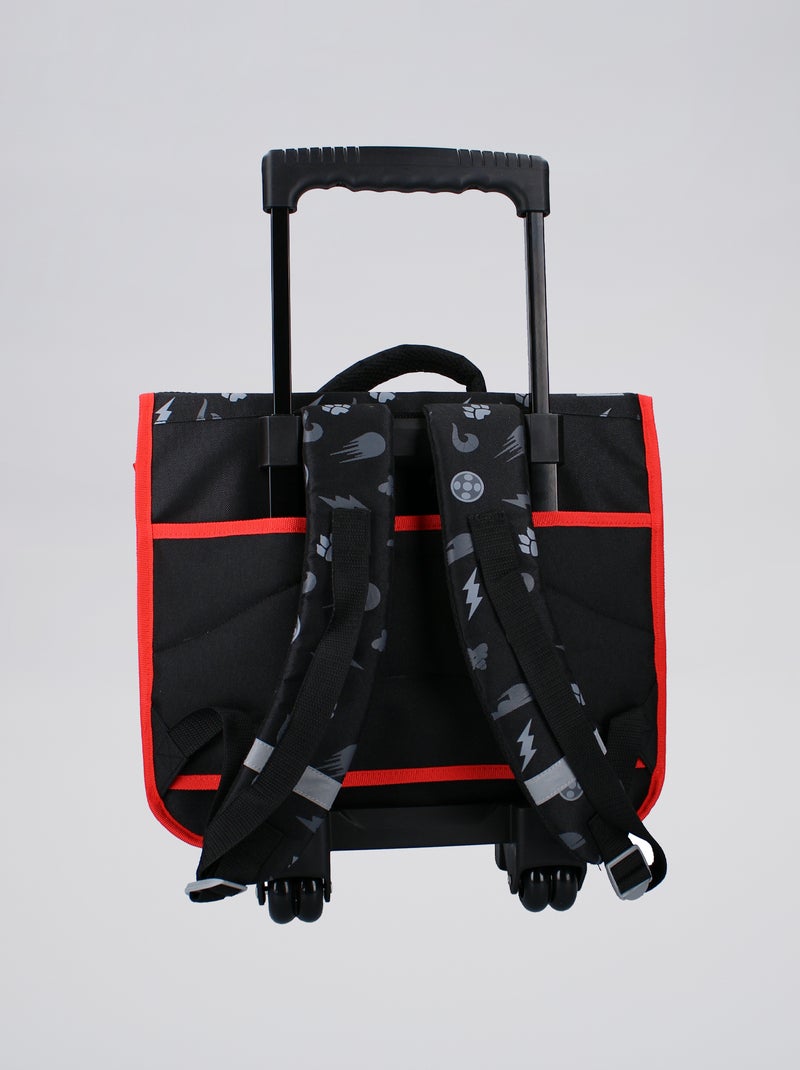 Cartable à roulettes 'Miraculous' Noir/Rouge Kiabi