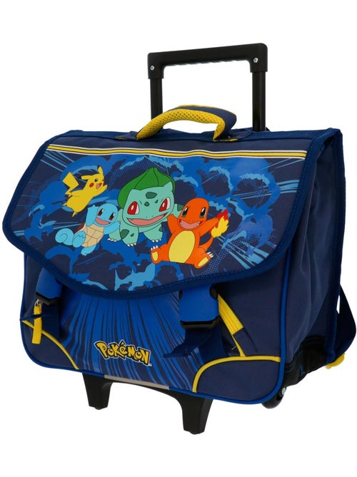 Cartable à roulettes 'Pokémon' – Pokemon Starter Pack 2 compartiments – 41 cm - Kiabi