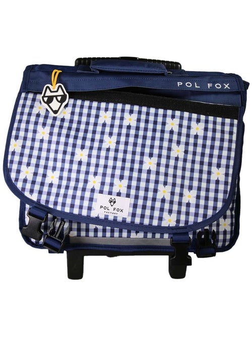 Cartable à roulettes POL FOX DAISY fille 38 cm réversible bleu marine - Kiabi Cartable à roulettes POL FOX DAISY fille 38 cm réversible bleu marine - Kiabi
