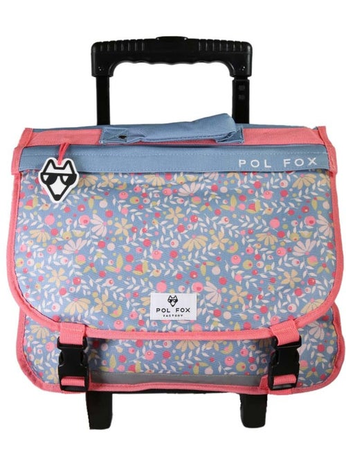 Cartable à roulettes POL FOX HAPPY JEAN fille 38 cm réversible bleu marine - Kiabi Cartable à roulettes POL FOX HAPPY JEAN fille 38 cm réversible bleu marine - Kiabi