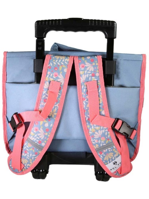 Cartable à roulettes POL FOX HAPPY JEAN fille 38 cm réversible bleu marine - Kiabi Cartable à roulettes POL FOX HAPPY JEAN fille 38 cm réversible bleu marine - Kiabi