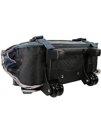 Cartable à roulettes POL FOX Wonder Fox Glitter 38 cm rose et gris