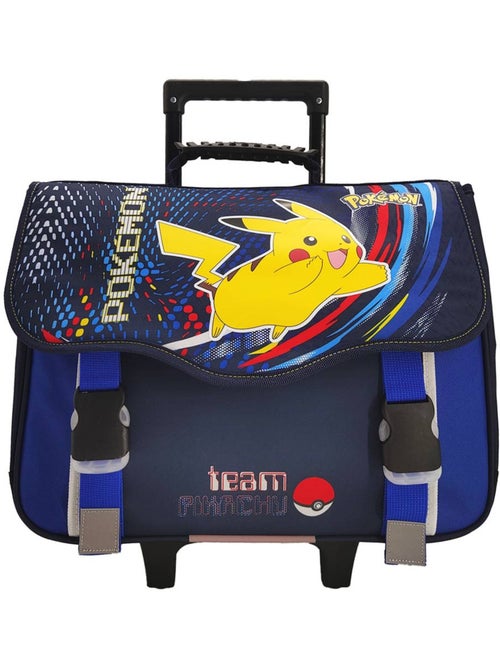 Cartable à roulettes polyester Team Pikachu Pokemon - Kiabi Cartable à roulettes polyester Team Pikachu Pokemon - Kiabi