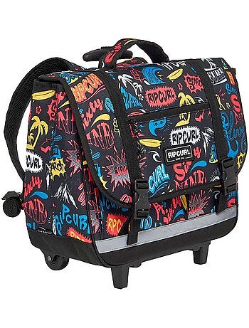 Cartable à Roulettes Rip Curl Black à 2 compartiments - 38 CM