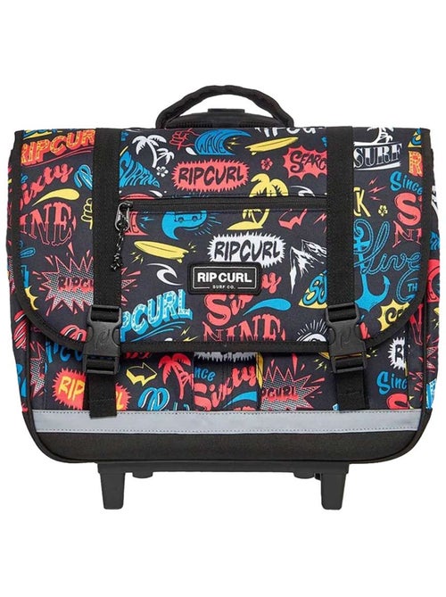 Cartable à Roulettes Rip Curl Black à 2 compartiments - 38 CM - Kiabi
