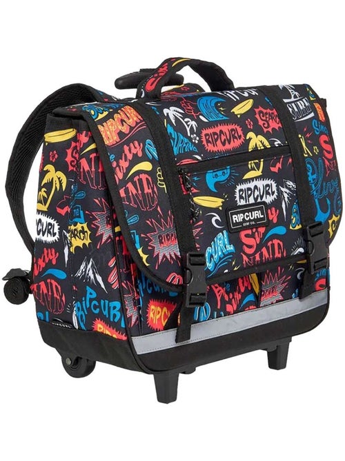 Cartable à Roulettes Rip Curl Black à 2 compartiments - 38 CM - Kiabi