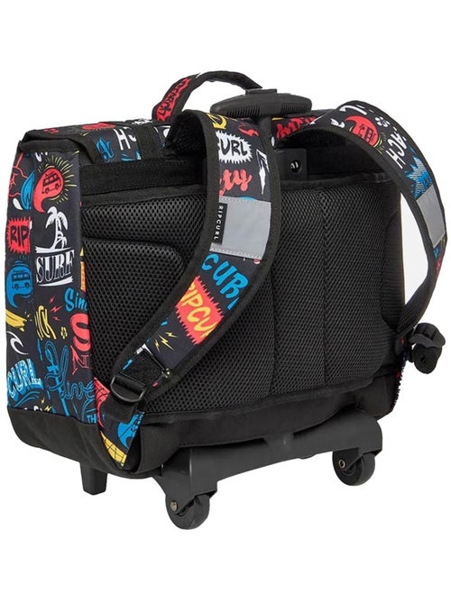 Cartable à Roulettes Rip Curl Black à 2 compartiments - 38 CM - Kiabi