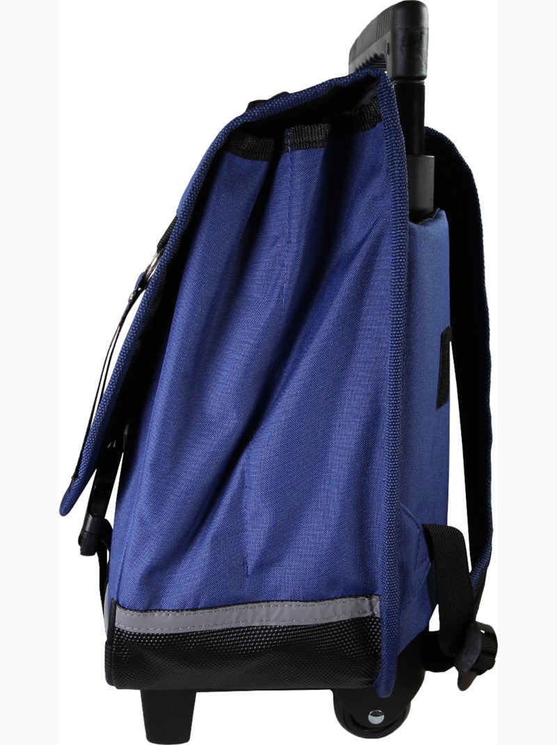Cartable à roulettes scolaire primaire 38 cm 2 compartiments HARRY POTTER bleu noir Bleu marine - Kiabi